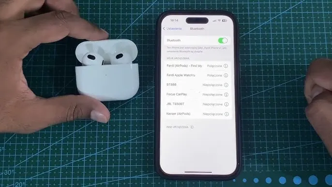 AirPods parowanie z iPhone