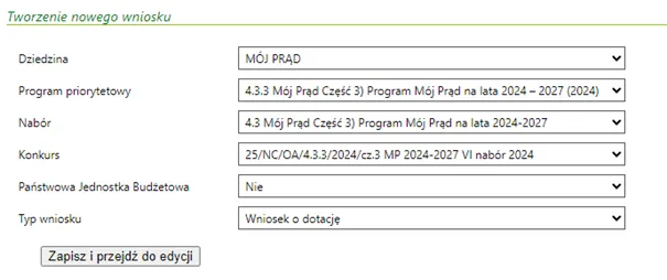 lista dokumentów mój prąd