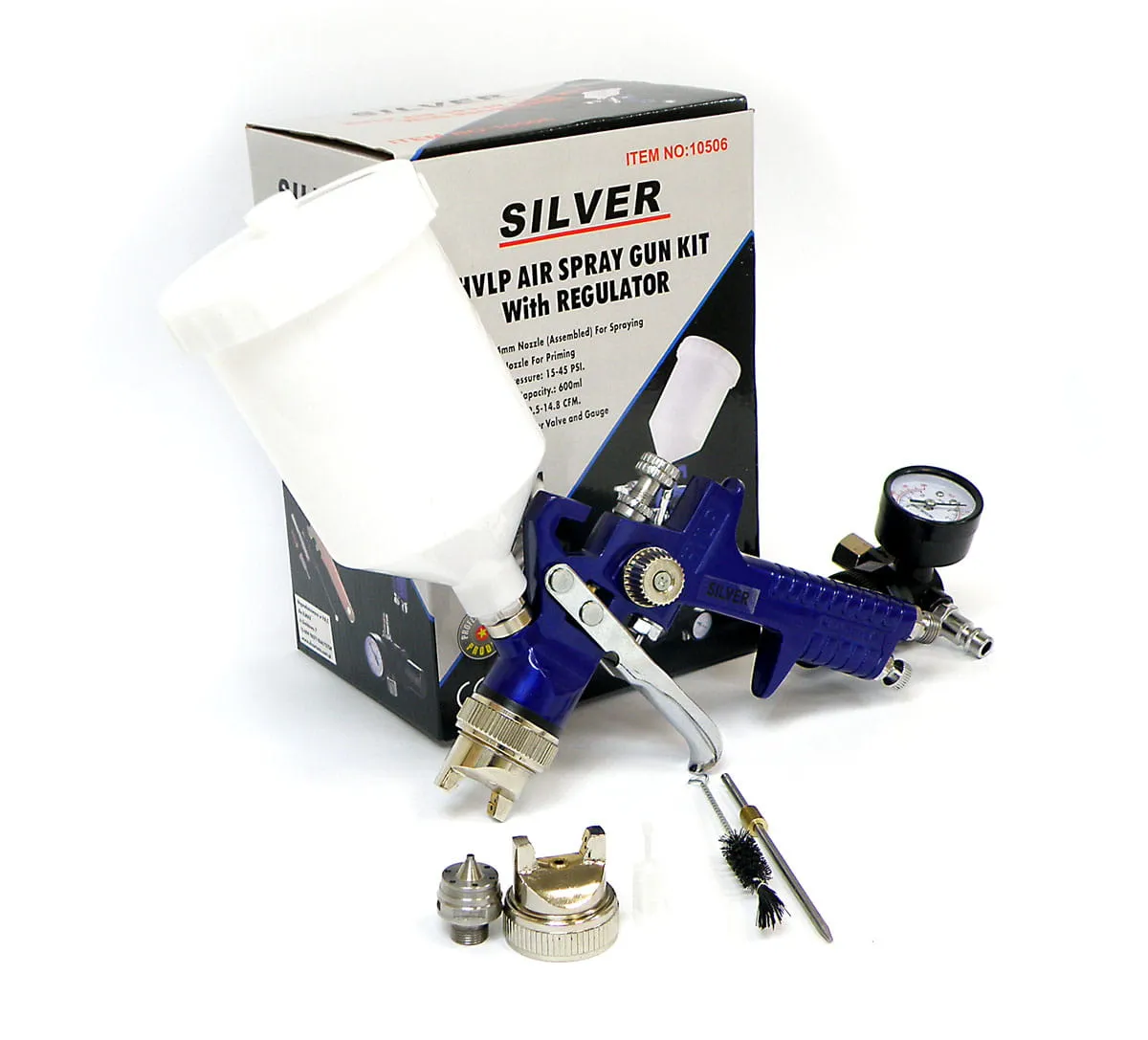 Pistolet lakierniczy HVLP z manometrem