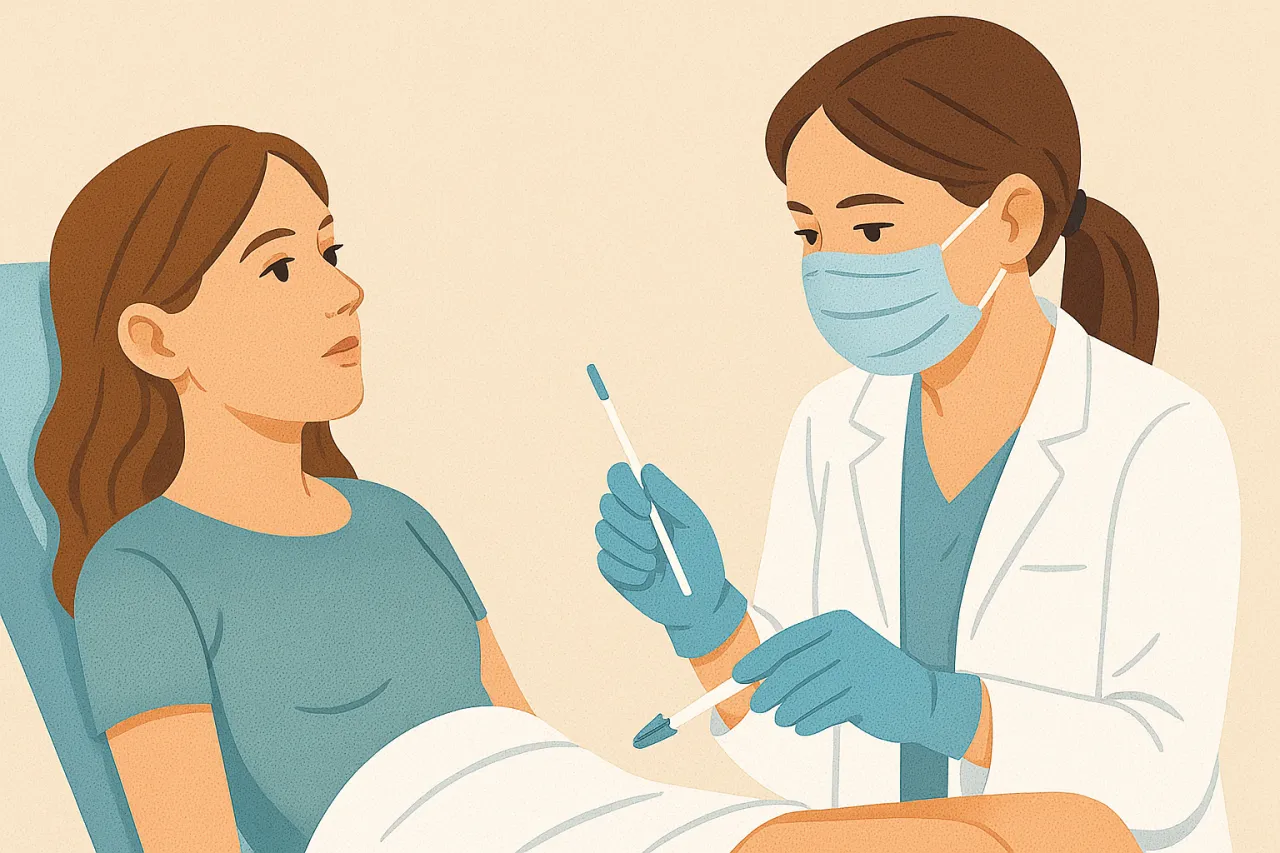 kobieta w r&oacute;żnym wieku u ginekologa profilaktyka cytologia