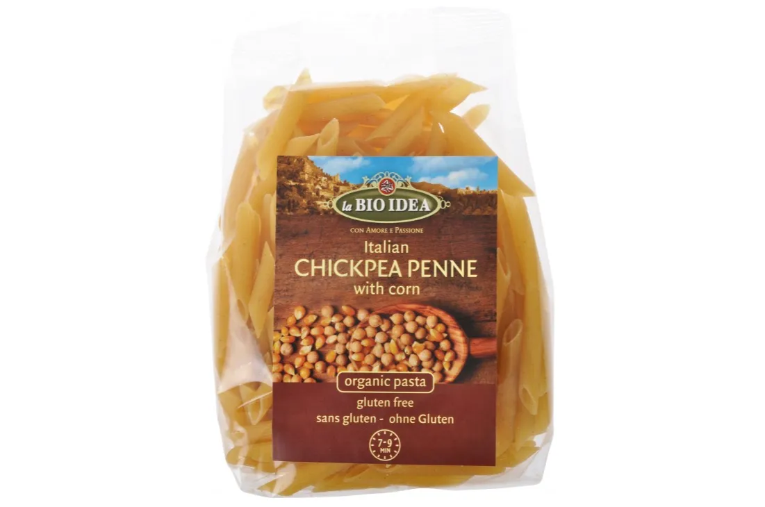 makaron z ciecierzycy i kukurydziany