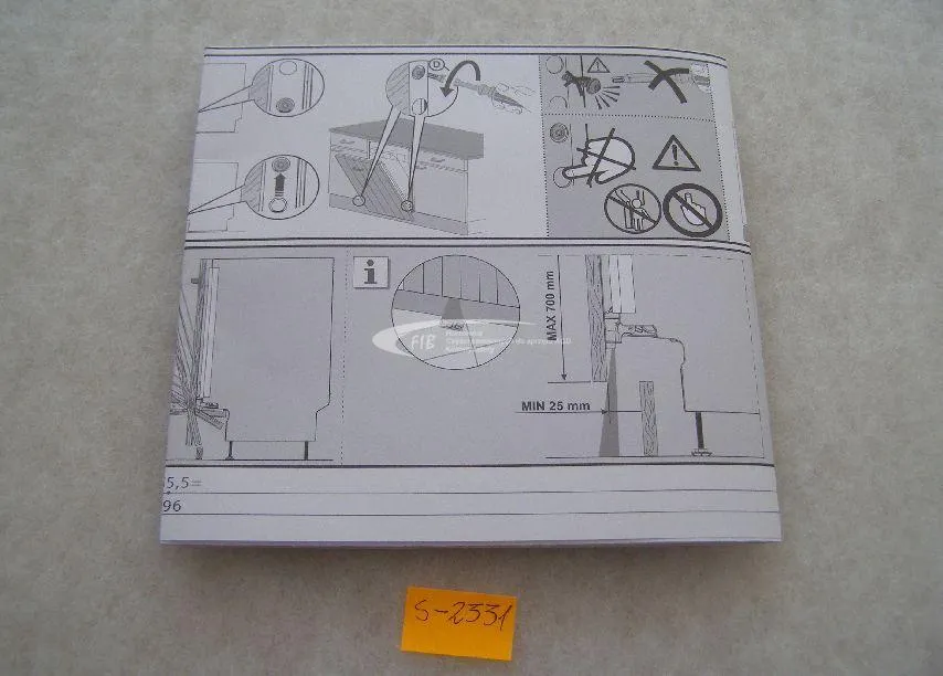 Montaż frontu zmywarki Beko narzędzia szablon