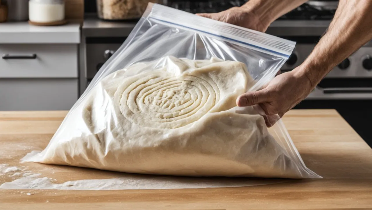 pakowanie ciasta do zamrażarki