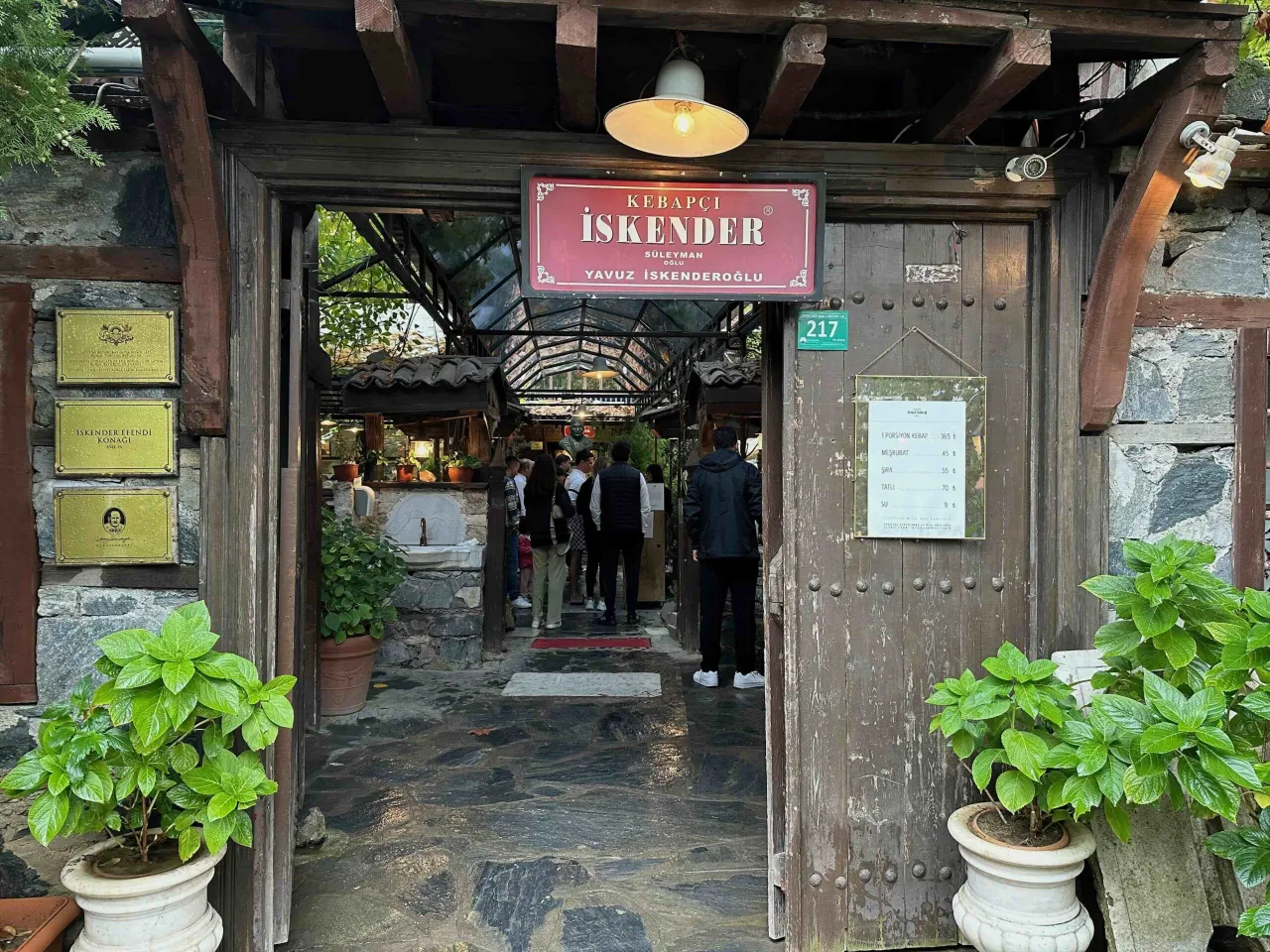 historyczny kebab Bursa İskender Efendi