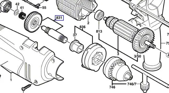montaż nowego uchwytu wiertarskiego Bosch
