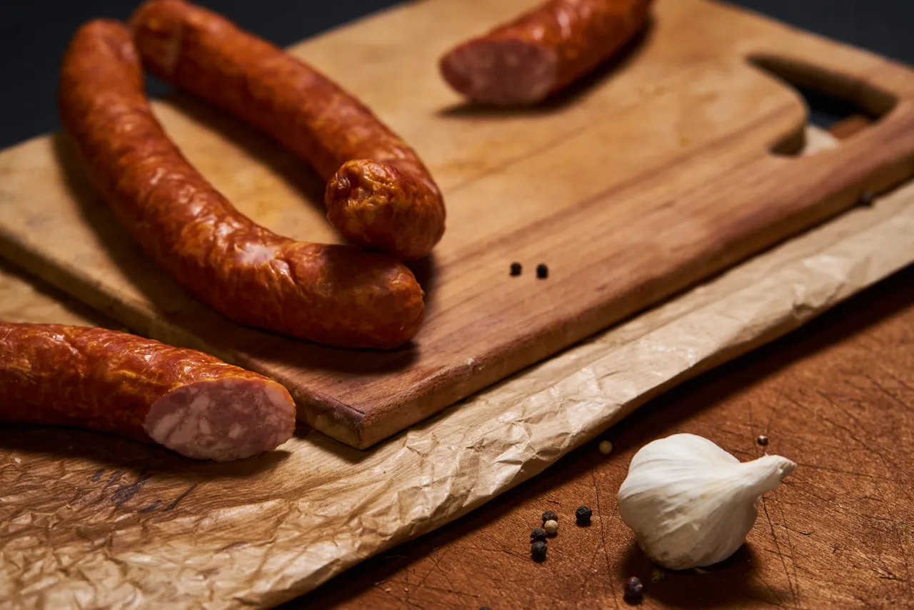 Kiełbasa podwawelska przekrój składniki