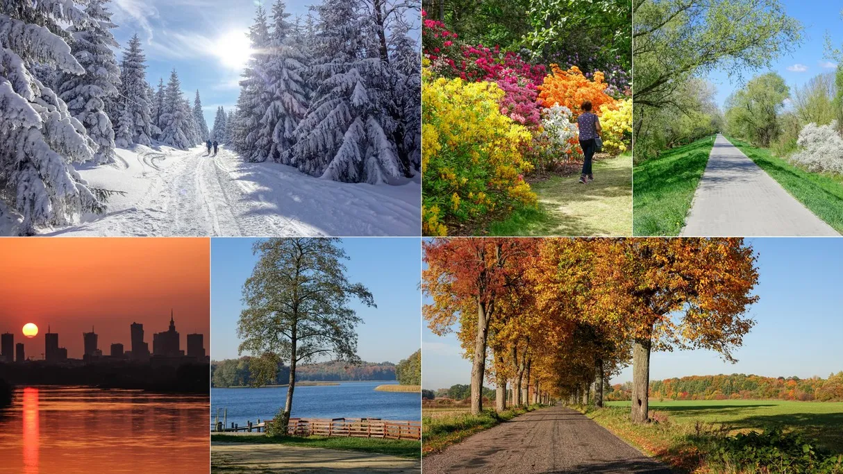 Najpiękniejsze krajobrazy Polski kolaż