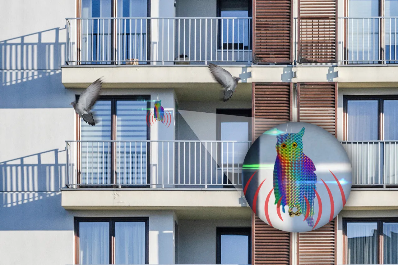 odstraszacze wizualne na gołębie balkon