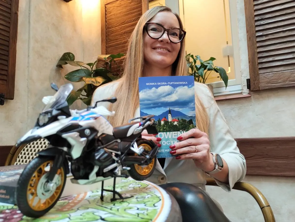 motocykl nad kanałem bydgoskim