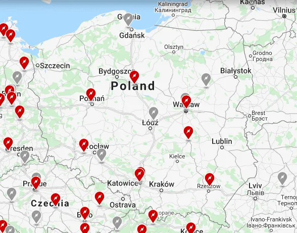 Tesla Supercharger Polska