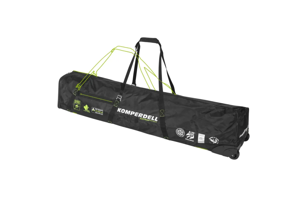 pokrowiec na narty z kółkami i uchwytami