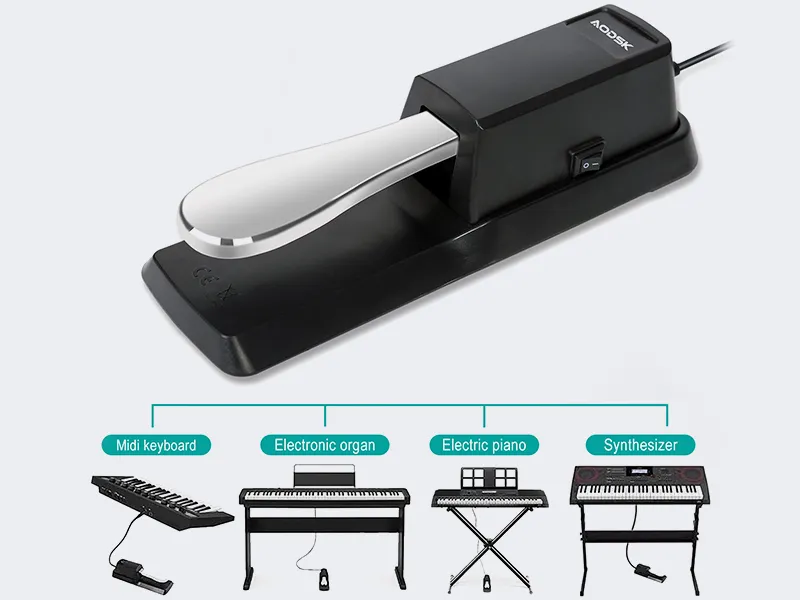 pedał sustain pianino keyboard