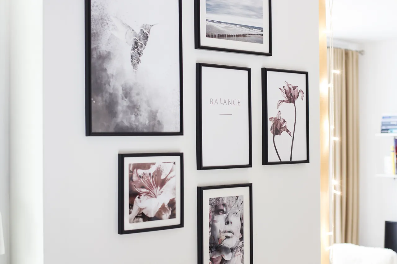 Jak zaplanować galerię ścienną asymetryczną