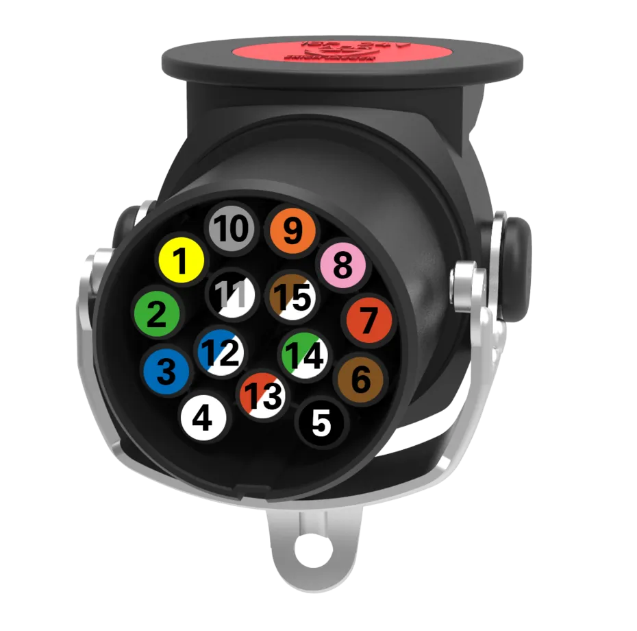 złącza elektryczne naczepa ISO 12098 ISO 7638