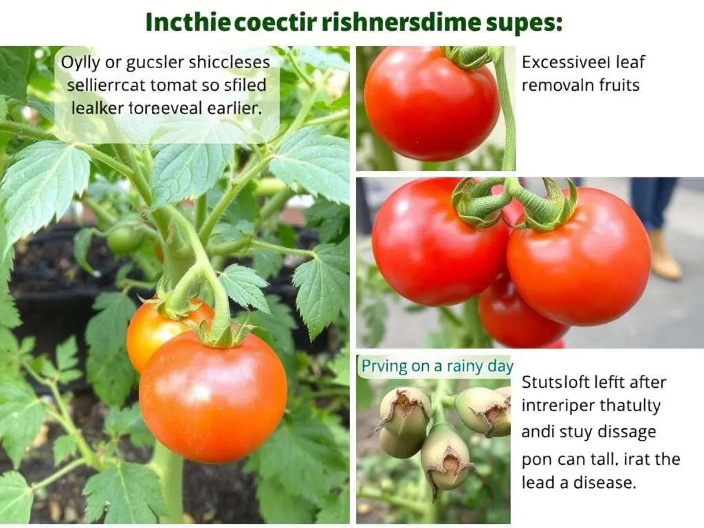 najczęstsze błędy przy przycinaniu pomidorów infografika