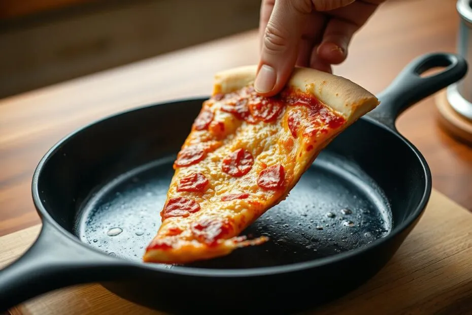 Zdjęcie Jak odgrzać pizzę na patelni, by zachować chrupkość i smak