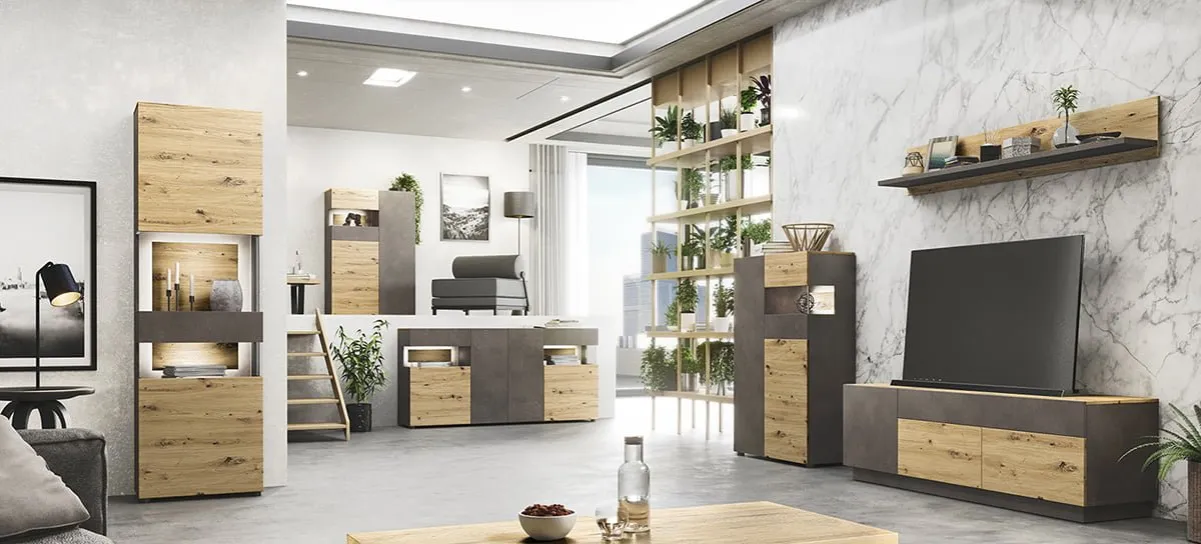 przykłady mebli modułowych w różnych konfiguracjach