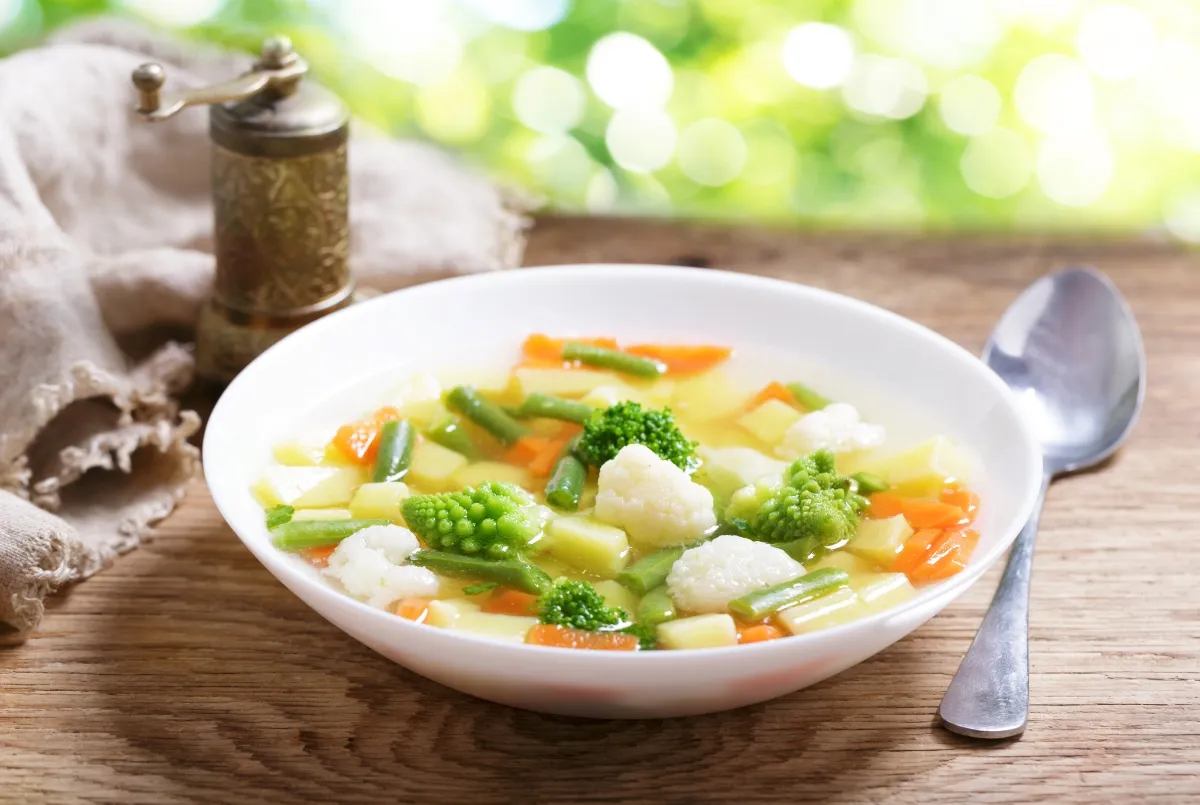 kuchenna waga składniki zupy warzywa