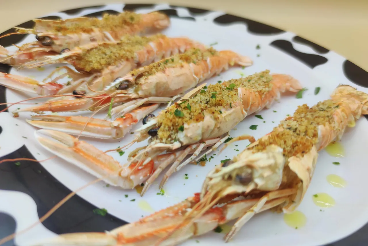 scampi gratinati al forno
