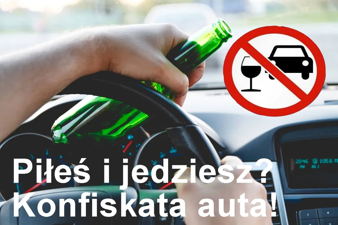 Konfiskata samochodu za jazdę po pijanemu