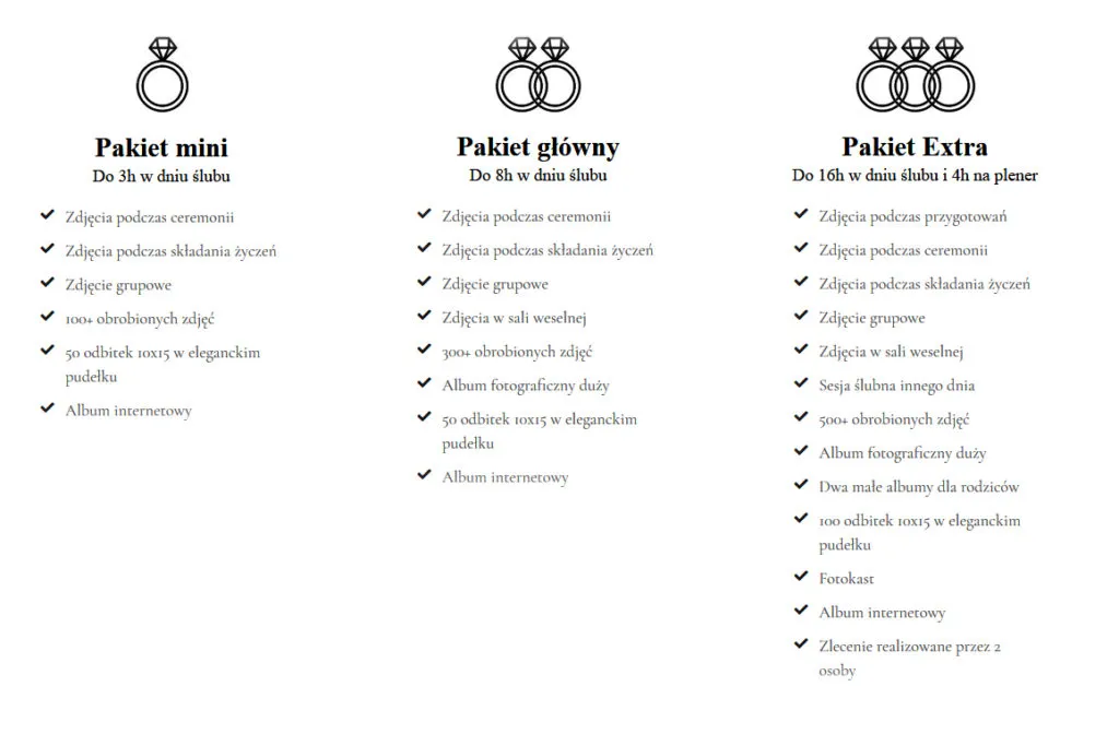 Koszty ślubu kościelnego cennik