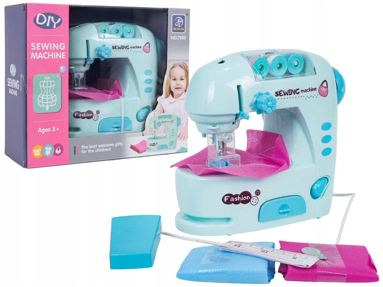 materiały na sukienkę dla dziecka, narzędzia do szycia