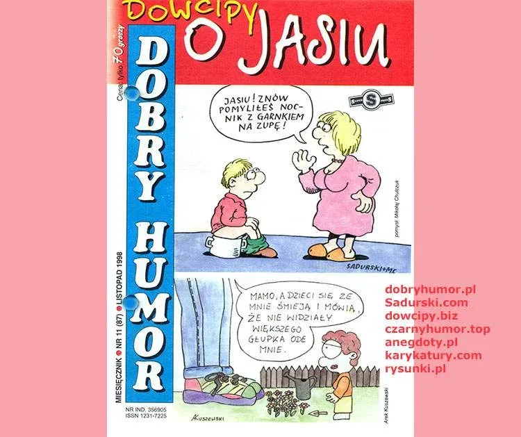 Jasio w szkole dowcipy rysunki