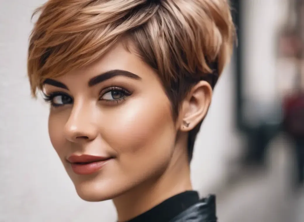 fryzury pixie cut dla cienkich włosów, asymetryczny bob cienkie włosy, fryzura na pazia nowoczesna