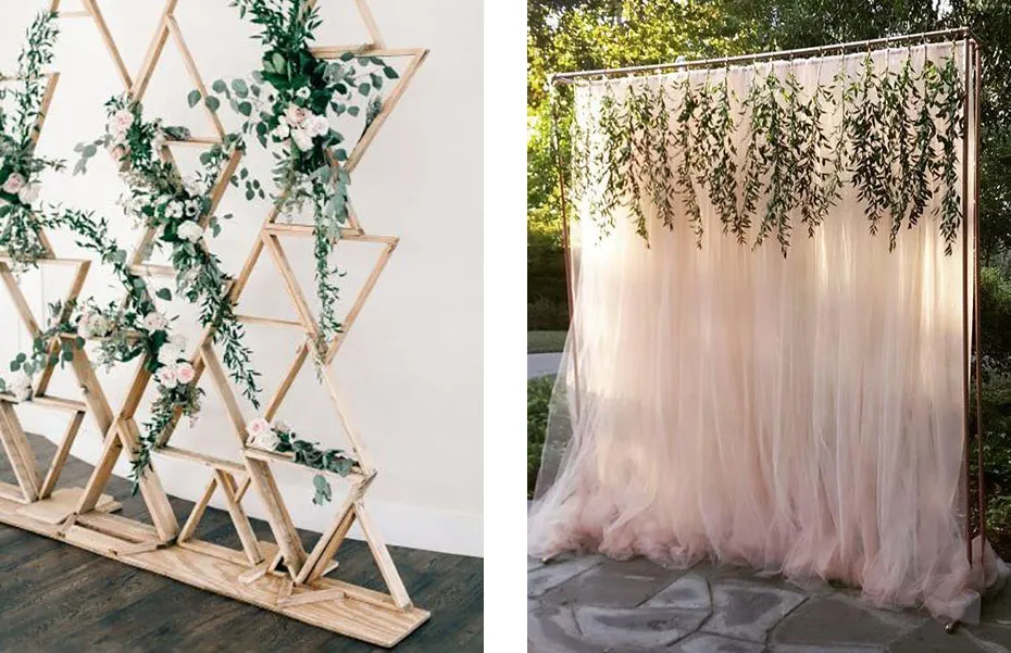 stelaż ścianki do zdjęć DIY rurki PCV