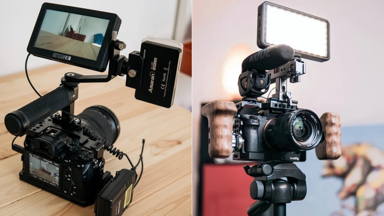 sprzęt do streamowania, kamera, mikrofon, oświetlenie