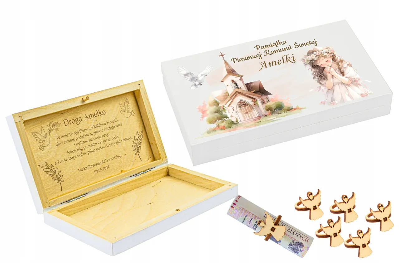 Koperta z pieniędzmi na komunię