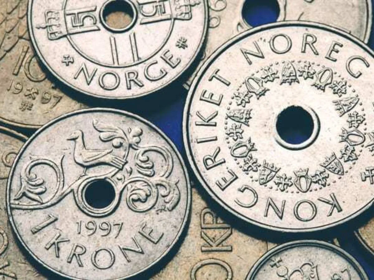 Aktualne banknoty i monety korony norweskiej
