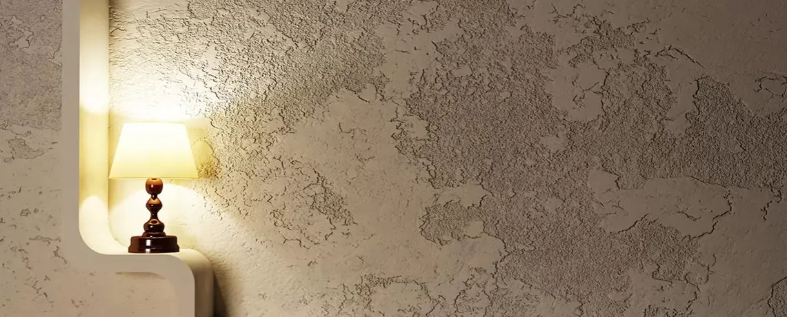 przykłady tapet imitujących beton stiuk trawertyn