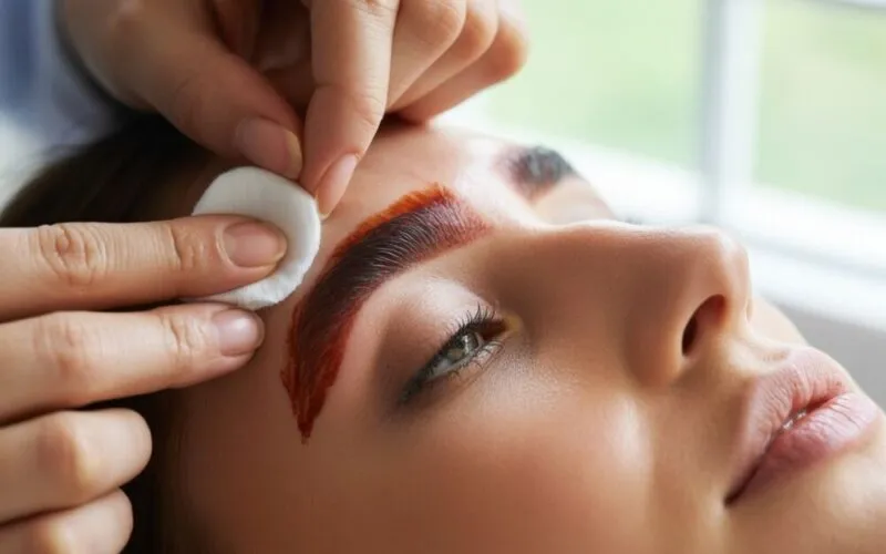 domowe sposoby usuwania henny z brwi