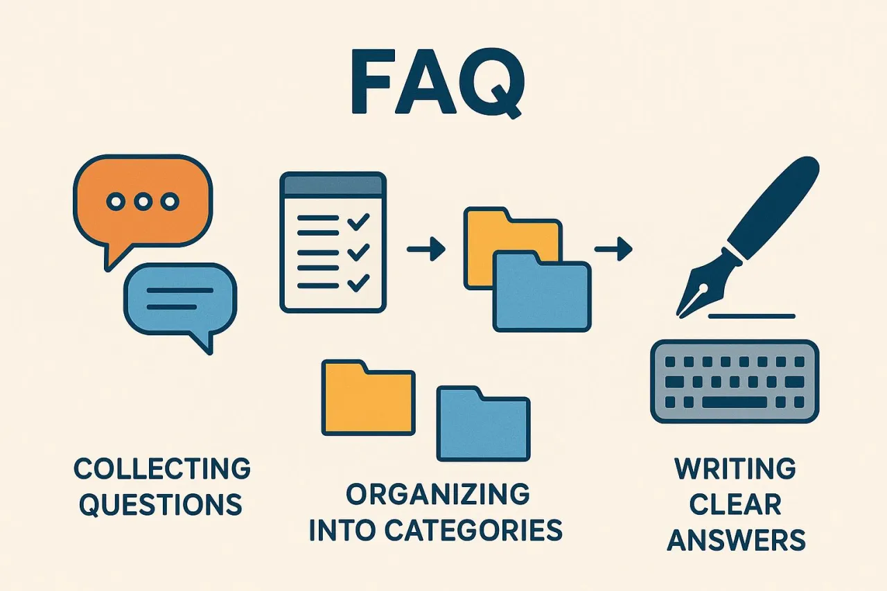 FAQ: zbieranie pytań, kategoryzowanie i pisanie jasnych odpowiedzi. Jak stworzyć dobre FAQ?