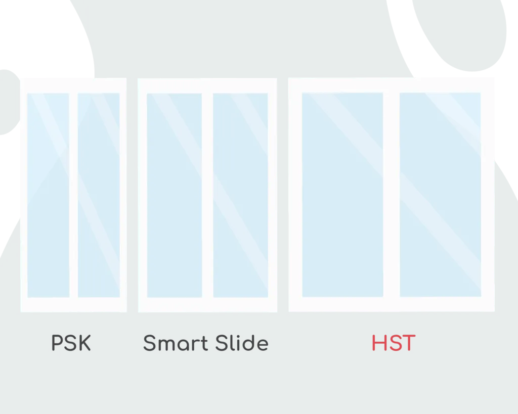 drzwi przesuwne HST PSK Smart Slide porównanie