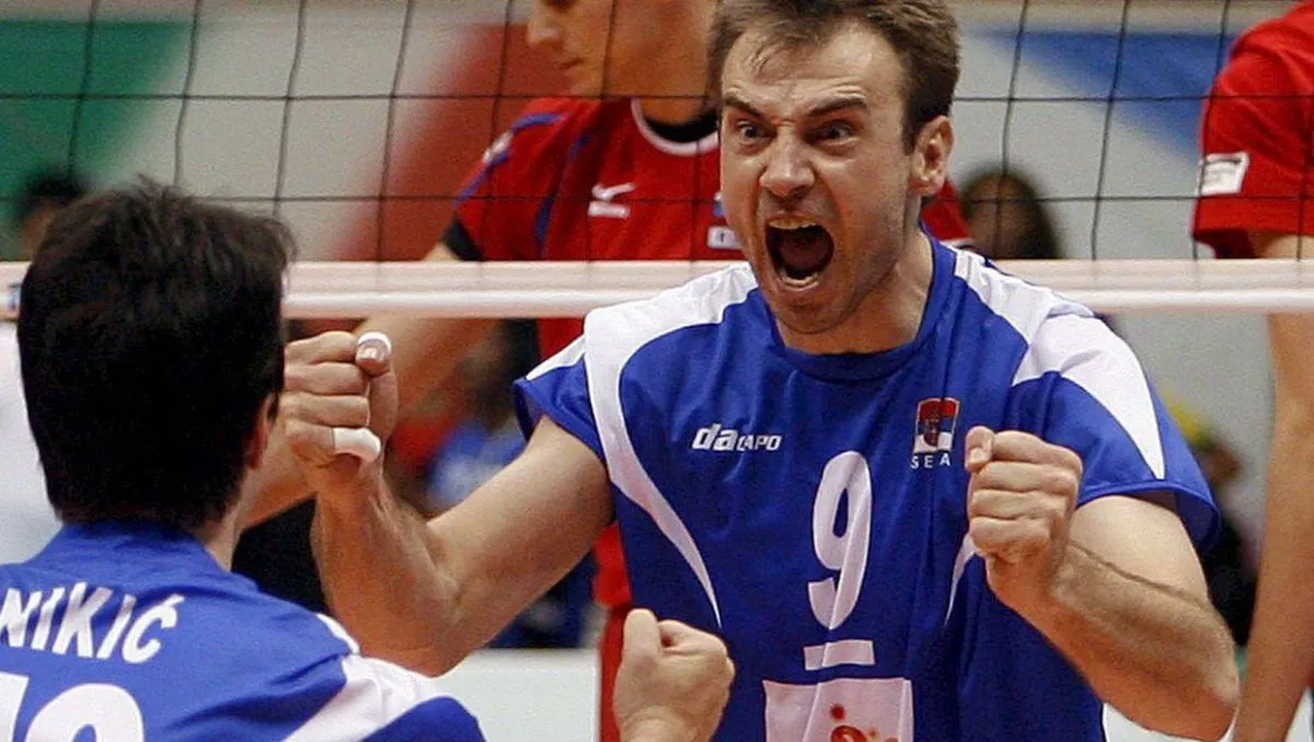 Nikola Grbic jako siatkarz reprezentacji Jugosławii