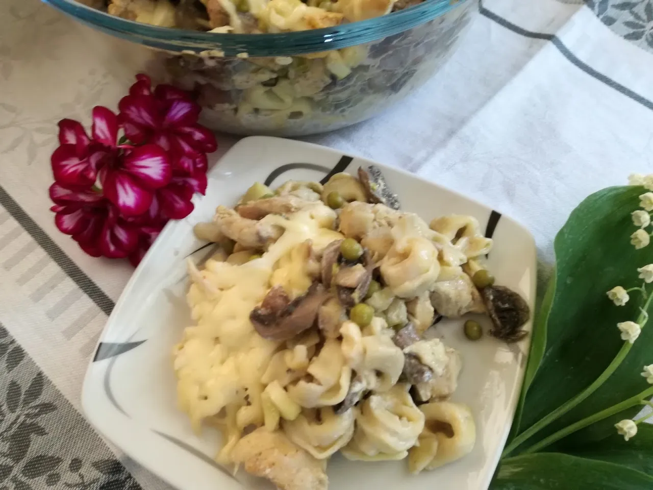 Zapiekanka tortellini kurczak gotowa