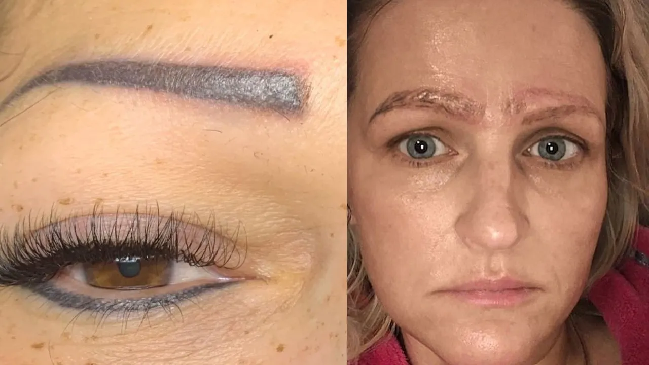 nieudany makijaż permanentny brwi konsekwencje