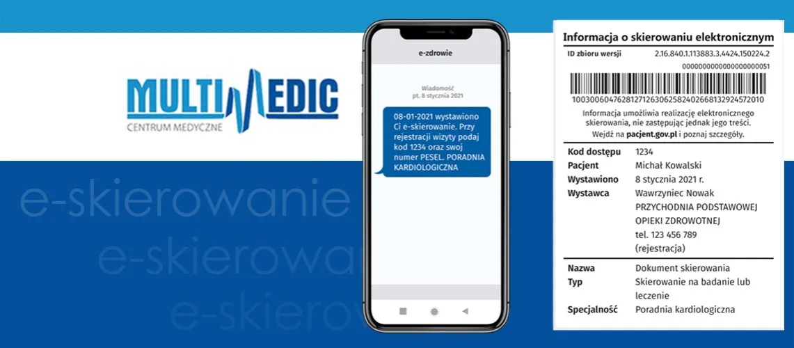 e-skierowanie na telefonie