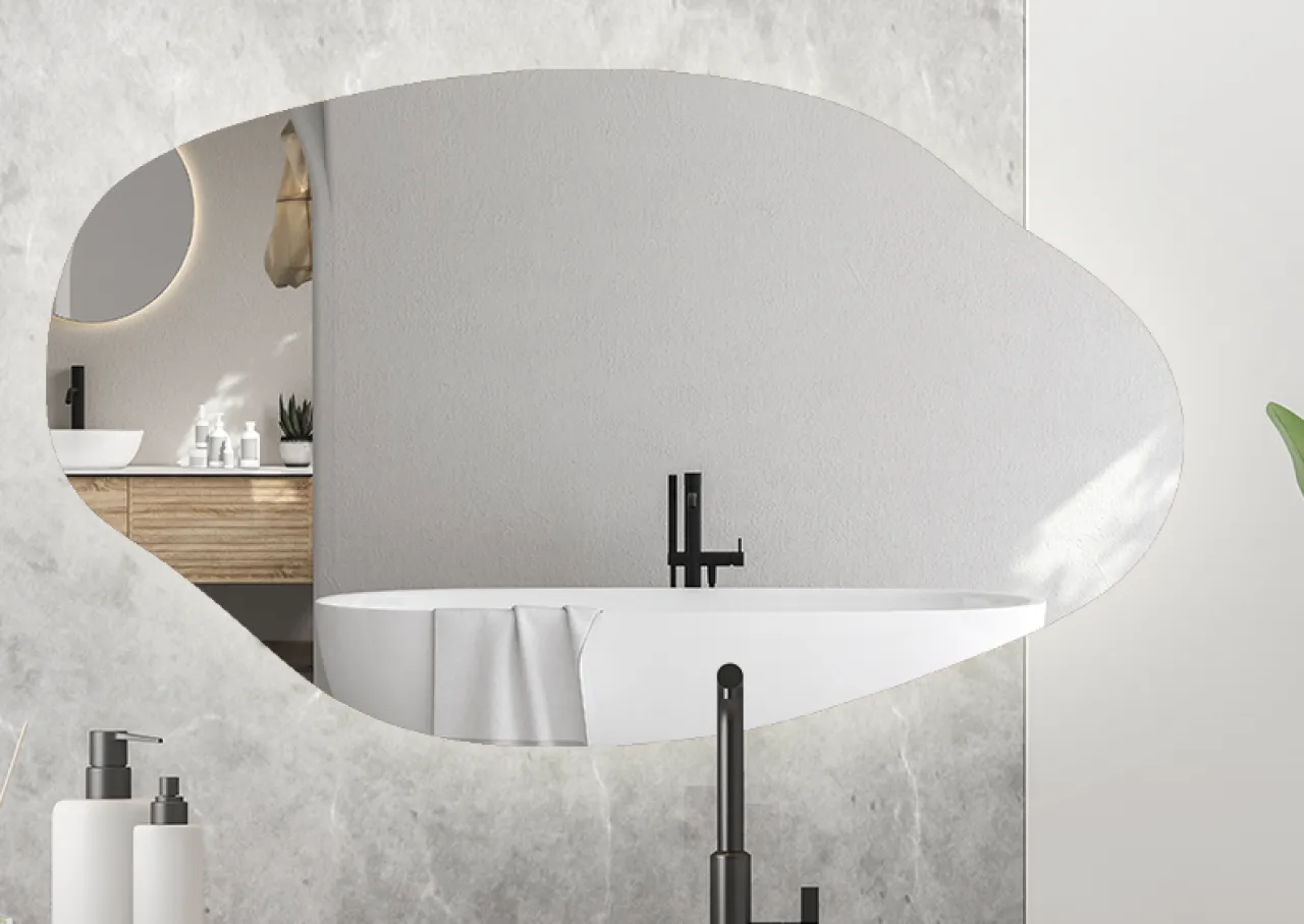 lustro na wymiar do nietypowej wnęki