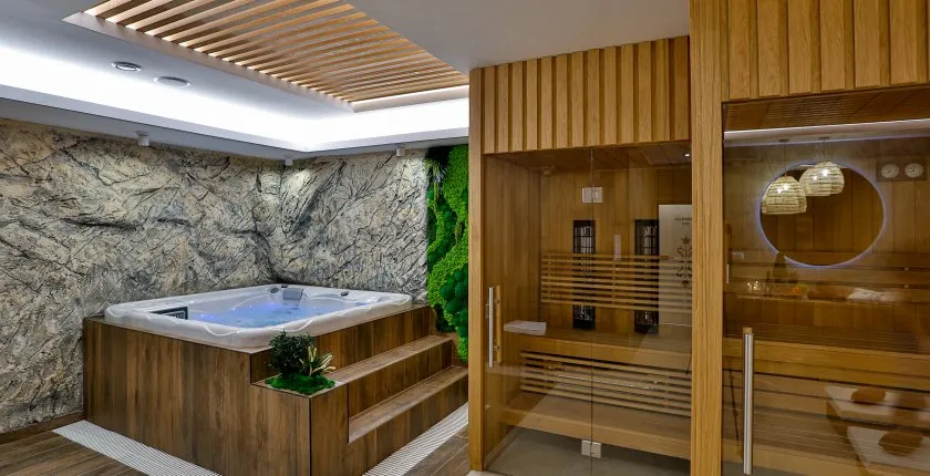 hotelowa strefa wellness z sauną