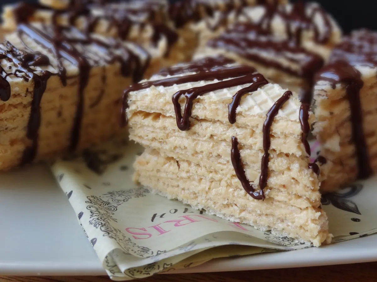 robienie masy orzechowej do wafli