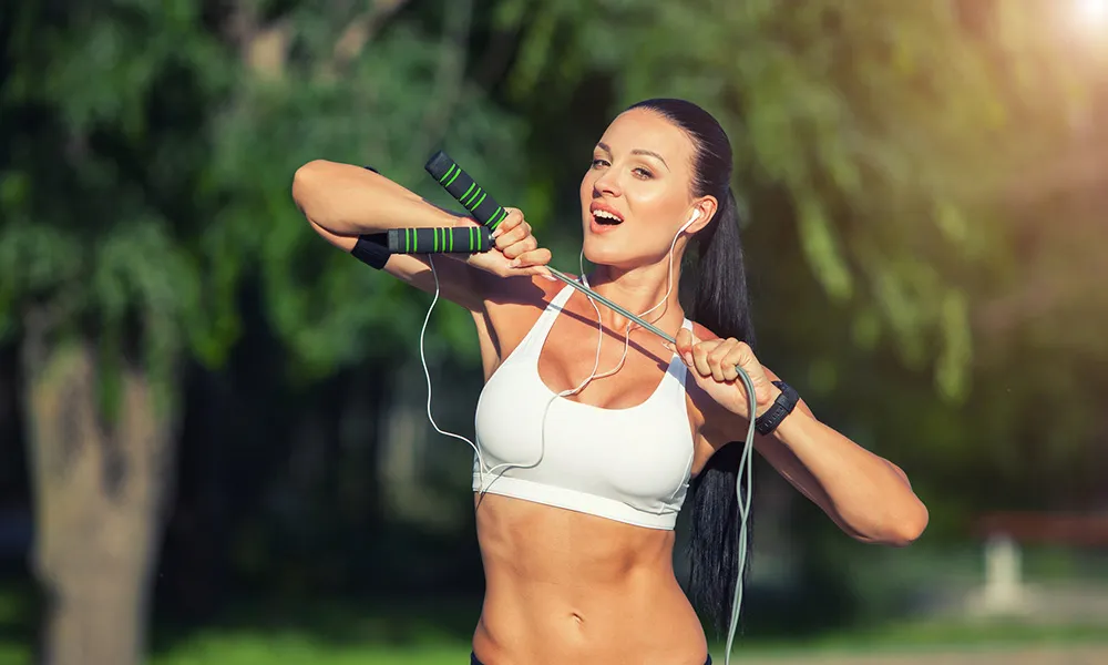 skakanka trening cardio serce