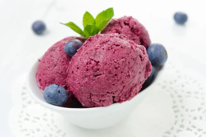 Składniki na sorbet borówkowy