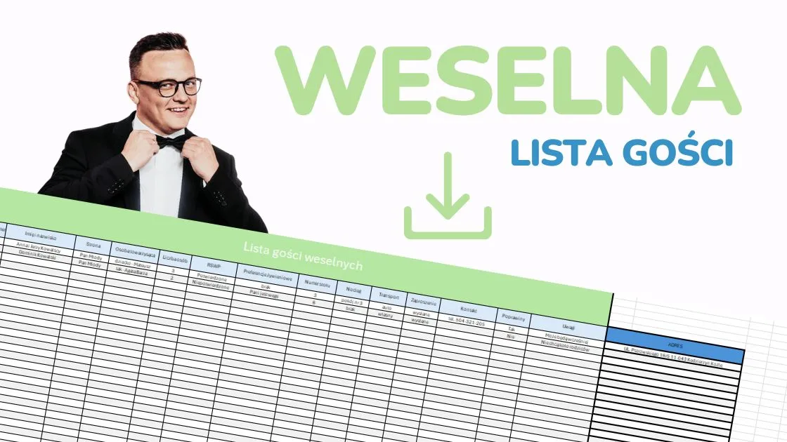 lista kontrolna informacji o noclegu dla gości weselnych