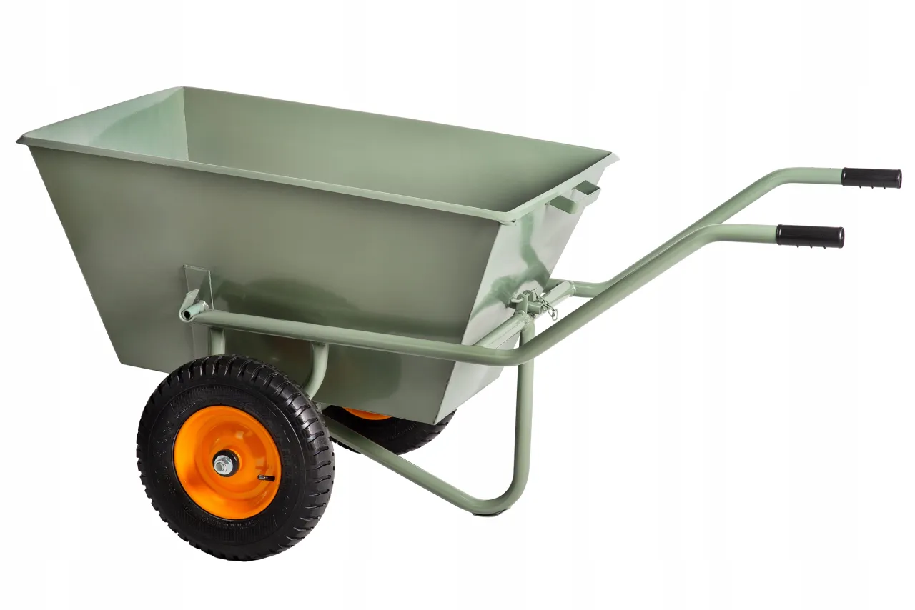 Taczka dwukołowa do ogrodu, taczka wywrotka