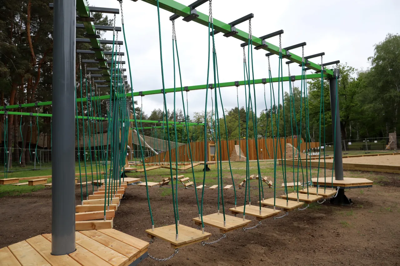 Park Linowy Lubin trasy przeszkody