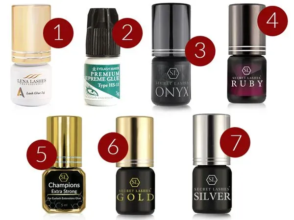 rodzaje klejów do rzęs dla początkujących, kleje wolnoschnące do rzęs
