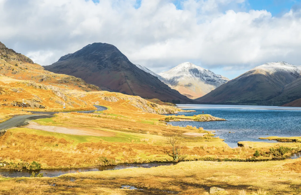 Krajobrazy Anglii Scafell Pike Lake District Tamiza